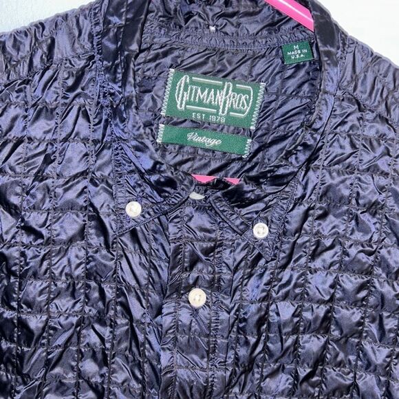 Gitman Bros Vintage Men’s Medium Navy Shacket - Picture 1 of 10